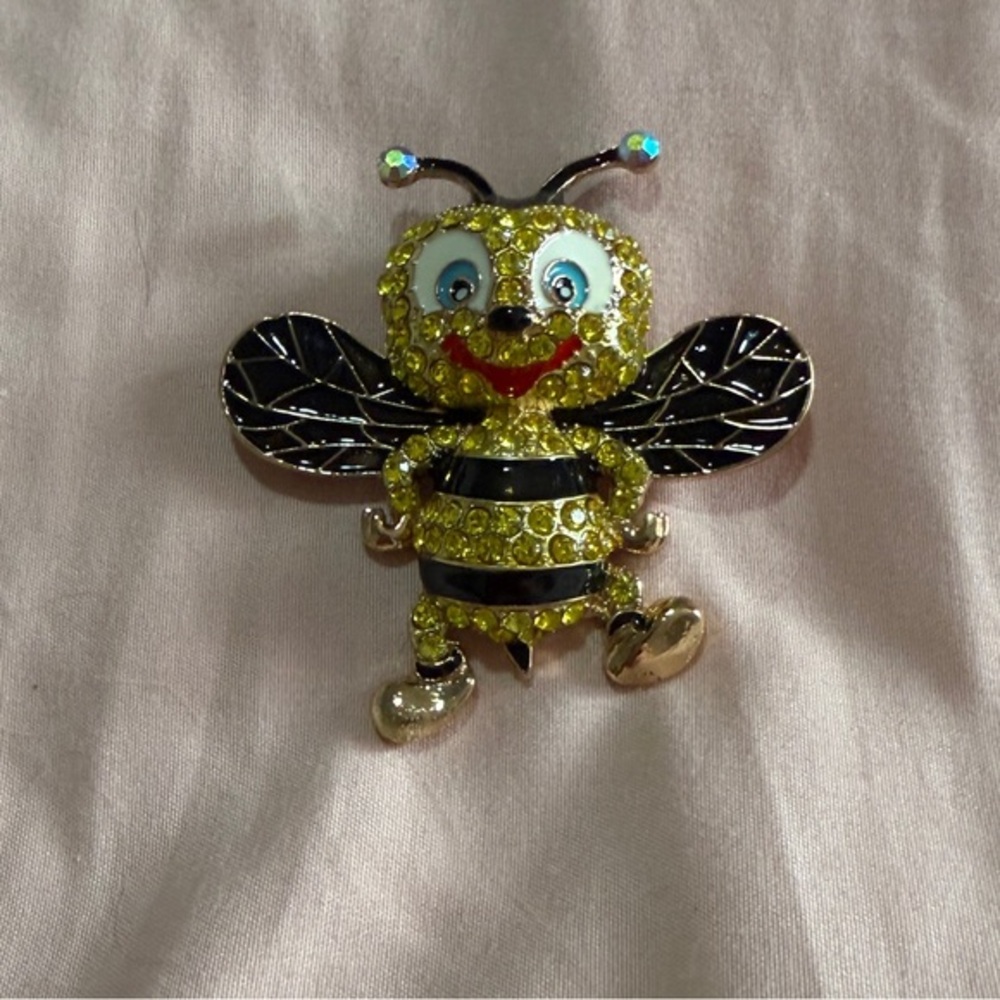 Bee Pin Rhinestone NWT - Picture 1 of 5